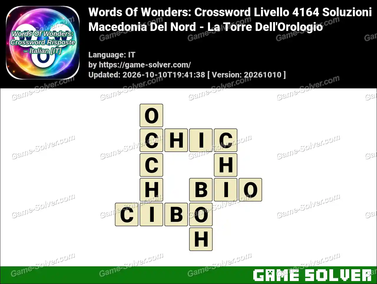 Words Of Wonders: Crossword Livello 4164 Soluzioni – Macedonia Del Nord – La Torre Dell’Orologio